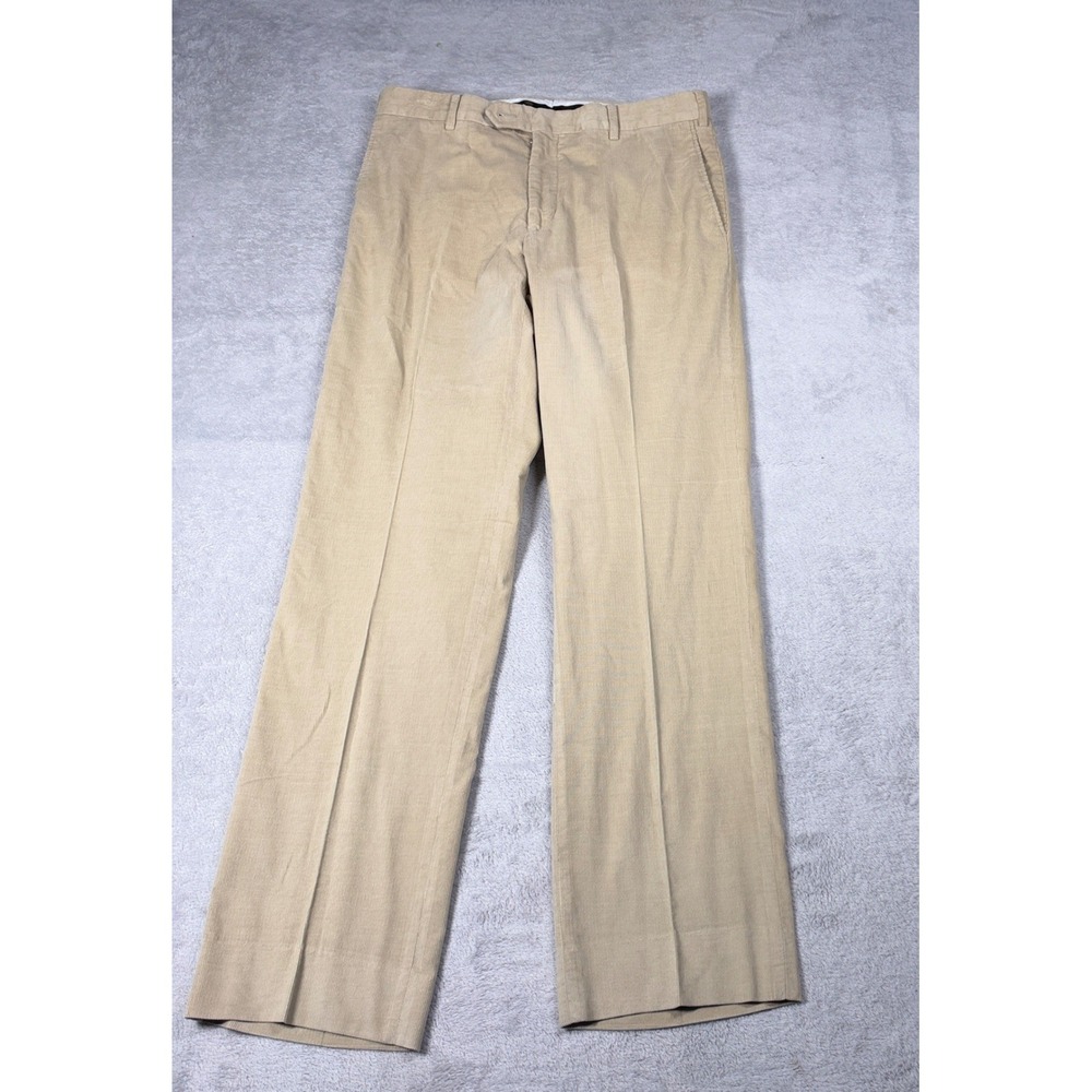 Solemare Maus & Hoffman Corduroy Pants Mens 34 Tan Made In Italy Model Laura